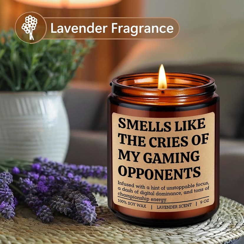 Gamer Gifts for Video Game Lover, Cool Christmas, Birthday Gifts for Gamer Boyfriend, Son, Husband, Dad, Girl, Gaming Stuff LEADO Video Game Candle - Gifts for Gamers Men, Gaming Gifts for Women, Boy B0FY1HKB8B