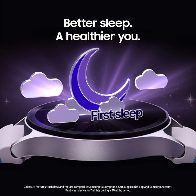 Samsung Galaxy Watch 7 44mm Bluetooth AI Smartwatch w/Energy Score, Wellness Tips, Heart Rate Tracking, Sleep Monitor, Fitness Tracker, 2024, Silver [US Version, 1Yr Manufacturer Warranty]