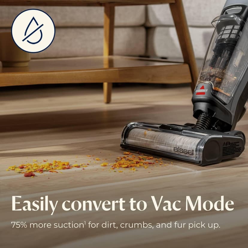 Bissell® CrossWave® OmniForce™ Cordless Multi-Surface Hard Floor Cleaner and Mop, Wet Dry Vacuum with Dedicated Dry Vacuum Mode, 3882