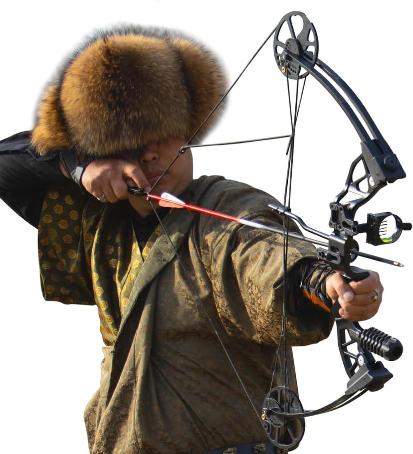 S F Archery Compound Bow Package for Adults and Teens,Shooting Practice Archery Hunting Accessories Hunting Gear，19”-30” Draw Length，20-70 Lbs Draw Weight，320 fps，Right Handed