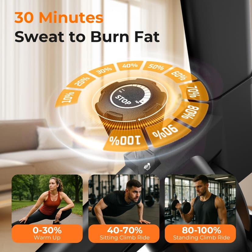 OWLSKY Exercise Bike with APP, Stationary Bike for Home, 300 lbs Capacity Quiet Indoor Cycling Bike Gym Cardio Workout, Adjustable Seat & Tablet Holder