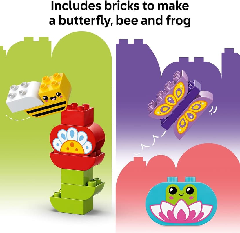 LEGO DUPLO Town Creative Garden & Flowers Building Toy Playset - Preschool Learning and Educational Flower Toy for Toddlers, Boys and Girls, Ages 2+ - Baby Gift Idea - 10444 B0DJ184XFZ