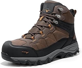 NORTIV 8 Waterproof Steel Toe Boots for Men Slip Resistant Safety Industrial Boots Paladin-Steel