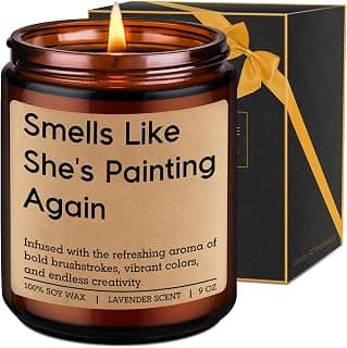 Funny Appreciation, Christmas, Birthday Gifts for Artists, Art Teacher Women, Watercolor Artists, Art Lovers, Painting Lovers LEADO Candle - Gifts for Artists Women, Painters, Artist Gifts for Women B0FNWBCXDL