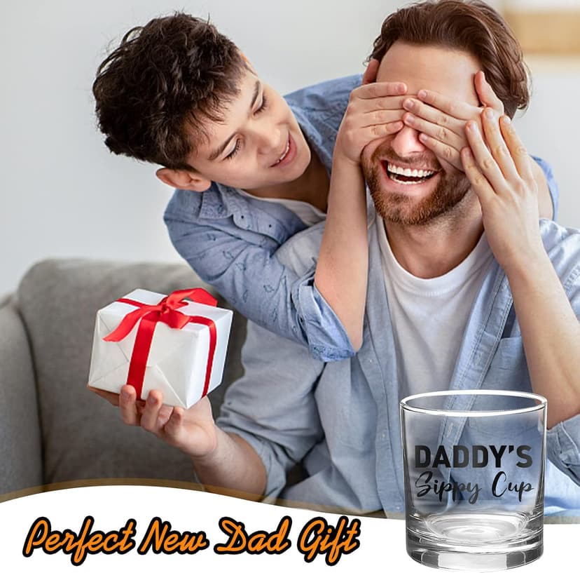Christmas Birthday Funny Gag Gift Ideas for Expecting Father First New Dad - Bourbon Scotch Presents Christmas Dad Gifts for New Dad Boyfriend Husband Men from Daughter Wife B0CQBXCP93