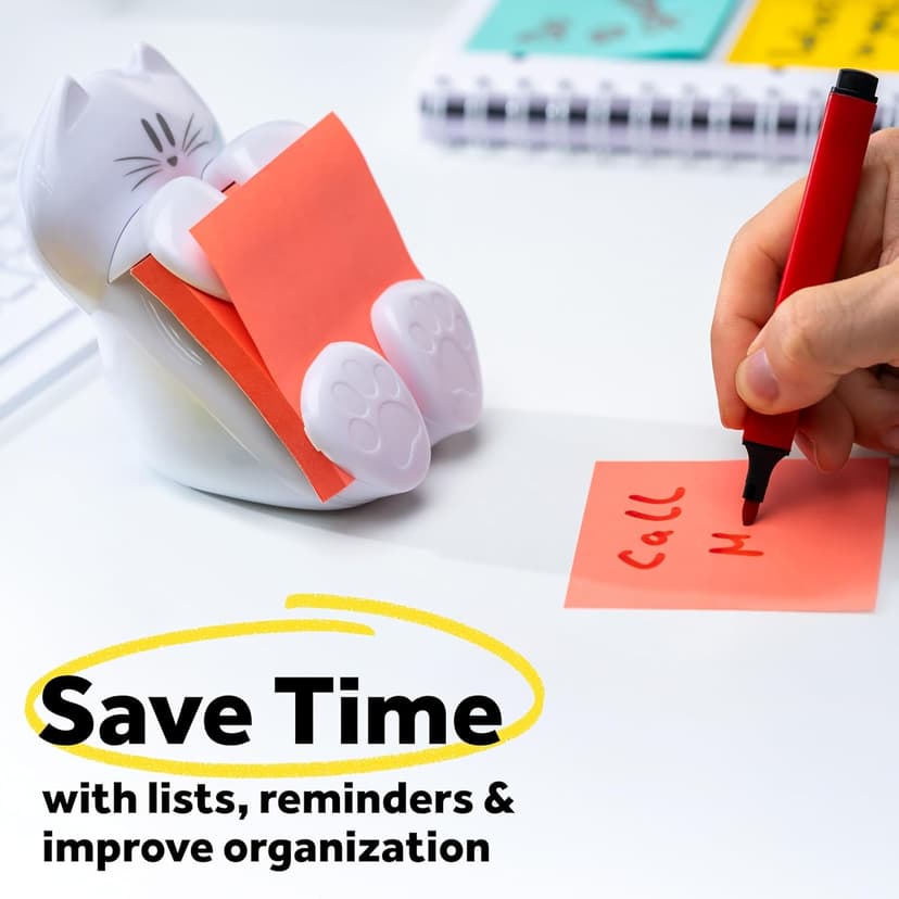 Post-it Pop-up Note Dispenser Cat Design 3x3 in 1 Dispenser/Pack (CAT-330 White)