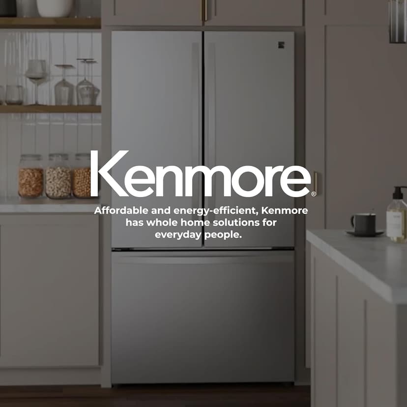 Kenmore 4675525 30' French Door Refrigerator with Freezer - Accela Chill, Ice Maker, Adjustable Glass Shelves, ENERGY STAR Certified, 17.5 cu. ft. Capacity - Fingerprint Resistant Stainless Steel