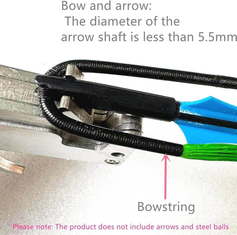 FEIXIA-120lb Slingshot Bow 304 Stainless Steel DIY Trigger Release Hunting Catapult for Fishing & Archery, Professional Slingshot Arrow Launcher with Fish Arrows & Ammo Bags (Multi-Function)