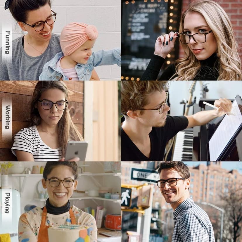 AOSM Blue Light Glasses for Men & Women,Gaming glasses Anti-Glare UV400 Protection,Blue Light Blocking to Relieve Eye Strain