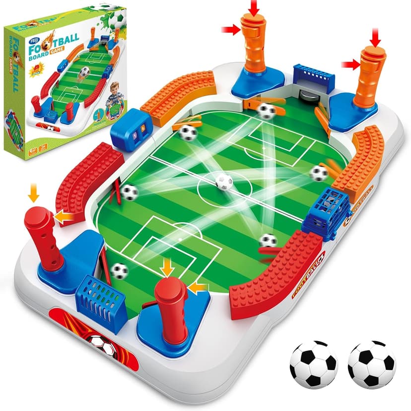 Football Games Board Indoor Sports Game Room Pinball Interactive Birthday Gift Toys 3 4 5 6 7 8-12 Year Family Gatherings Mini Foosball Table Game for Kids Soccer Game Set Gifts Boys Toy B0DZ6QMSCC