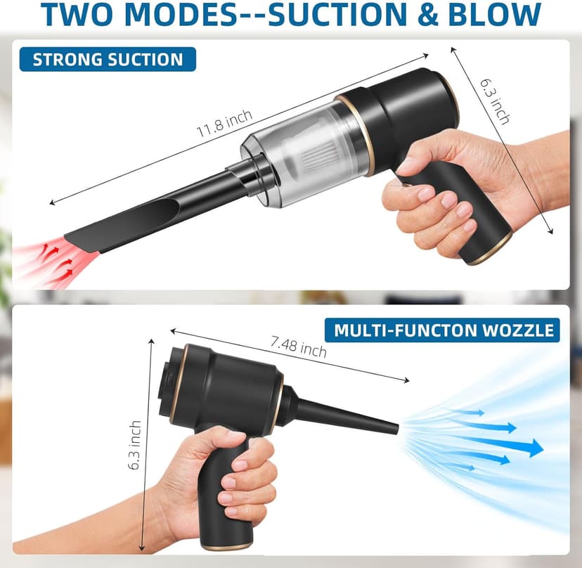 Bug Vacuum Catcher-Spider and Insect Catcher Traps for Home,Cordless Handheld Vacuum Cleaner Rechargeable Bug Catcher Strong Suction with Multifunctional Suction Nozzle for Cockroach Beetle Ant Bedbug