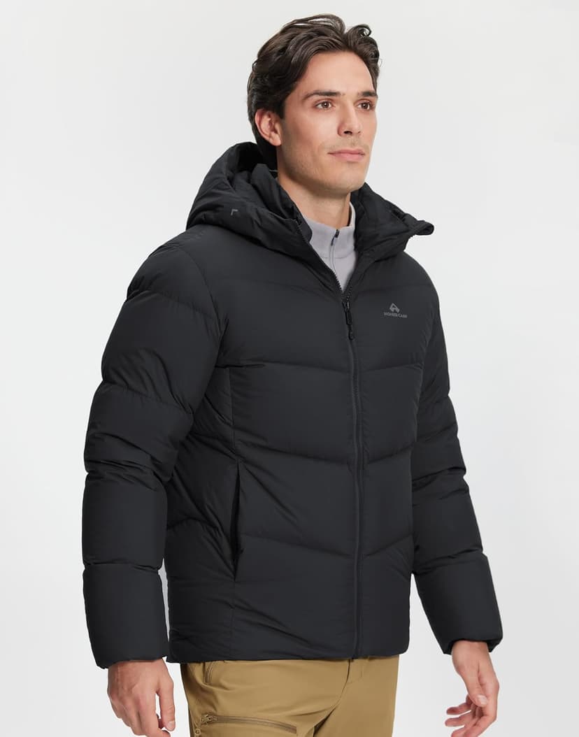 Pioneer Camp Men's Down Jacket 700 Fill Winter Insulated Puffer Jackets Water-repellent Warm Puffy Coat with Hood