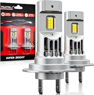 Latest 𝖧𝟩 Bulbs, 90,000LM 6500K White Super Bright, 1:1 Halogen Size, 6500K Cool White, No Adapter Required, Easy Install Non-Polarity Off Road Lights, Pack of 2