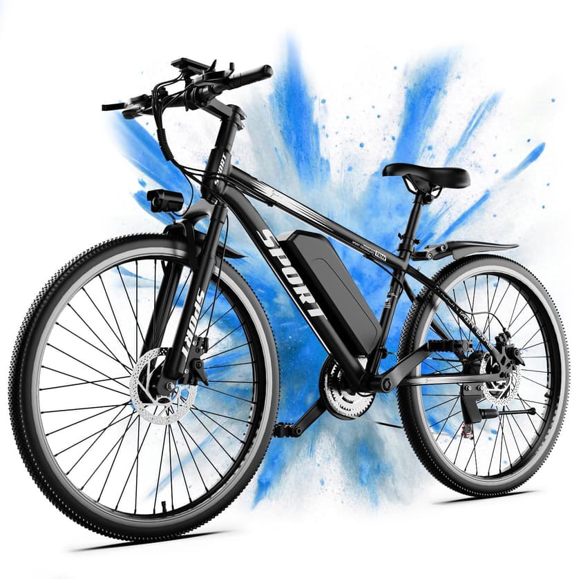 Electric Bike for Adults, 1500W Peak Mountain Ebike with 25 MPH, 65 Miles Range, 7 Speeds, 48V 10Ah Removable Battery 26" Ebike for Commute