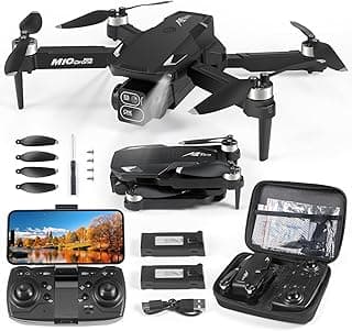 Mini Drone with Camera, 4K HD FPV Drone for Beginners,Brushless Motor, Altitude Hold, Gesture Selfie, One key Return/Emergency Stop,3D Flips, Waypoint Fly, 2 Batteries,Foldable RC Quadcopter.