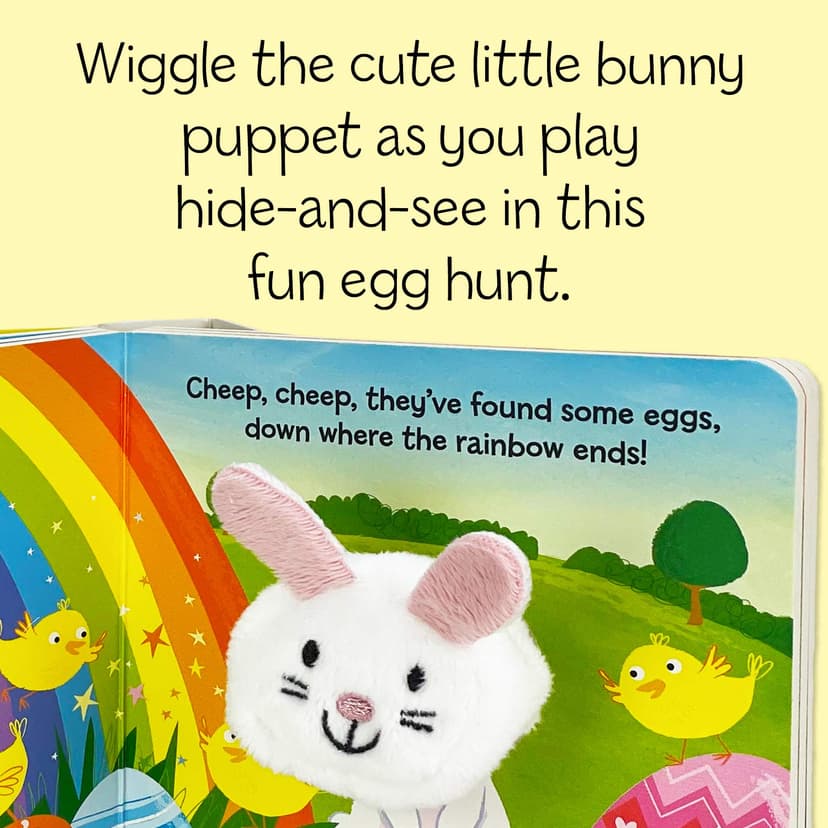 Hippity, Hoppity, Little Bunny - Finger Puppet Board Book for Easter Basket Gifts or Stuffer Ages 0-3 1680524771