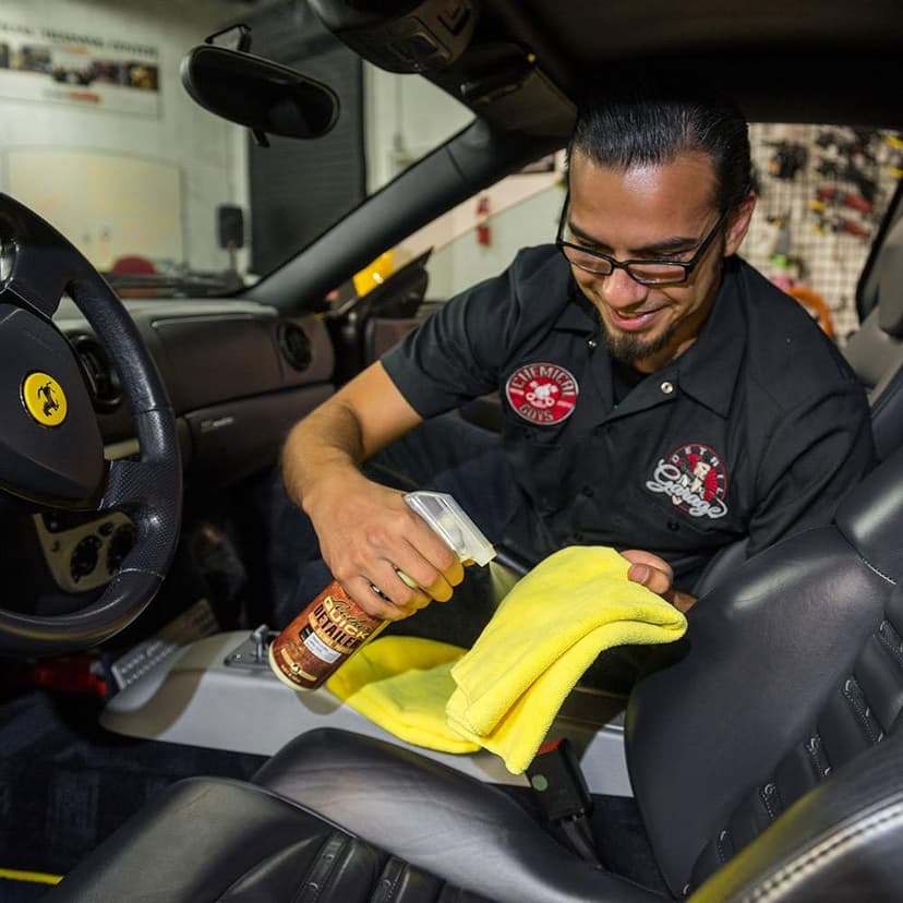 Chemical Guys Leather Quick Detailer - Interior Cleaner and Conditioner for Natural, Synthetic, Pleather, and More, Safe for Car Seats, Furniture, Apparel, Shoes & Boots, Leather Scented - 16 fl oz