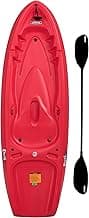 Lifetime Recruit Youth Kayak, 6.5 Ft, Paddle Included, Ages 5+, Red