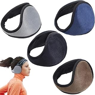 Generic 4PCS Ear Muffs for Winter Women Men Fleece Earmuffs for Running Cycling Walking Outdoor Not easy to slip off