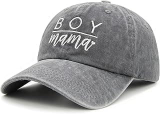 Waldeal Women's Embroidered Baseball Cap Boy Mama Mom Gift Vintage Distressed Dad Hat
