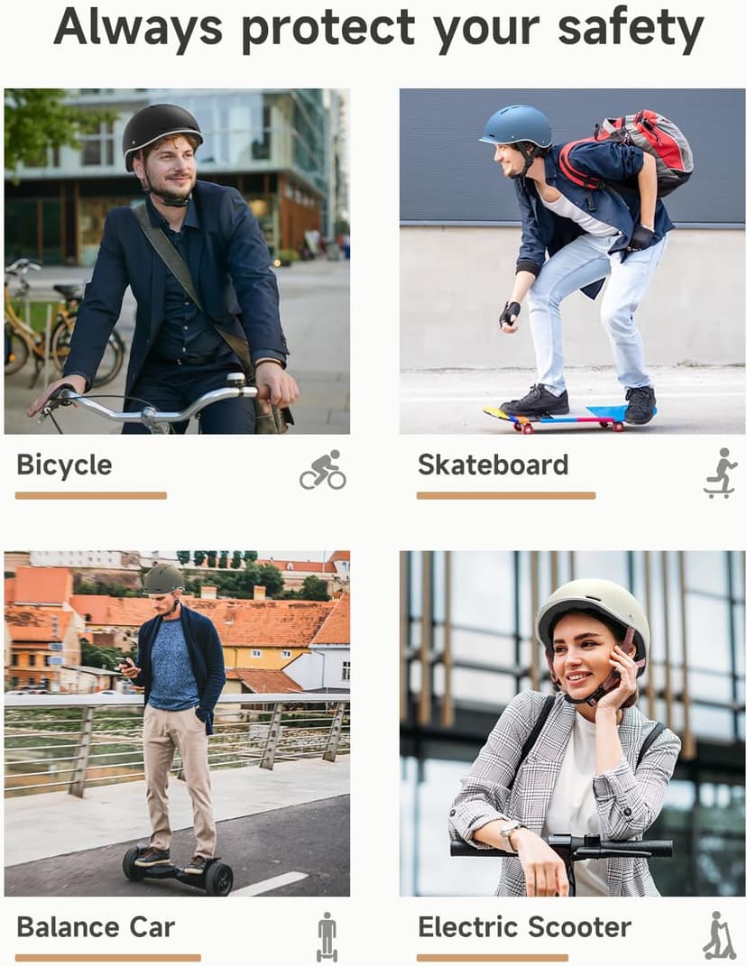 Findway Pro Bike Helmet for Adults,Adjustable Cycling Helmet for Men & Women [Safety Certified] Bicycle Helmet for Commuting, Road Biking, Skating with Adjustable Dial