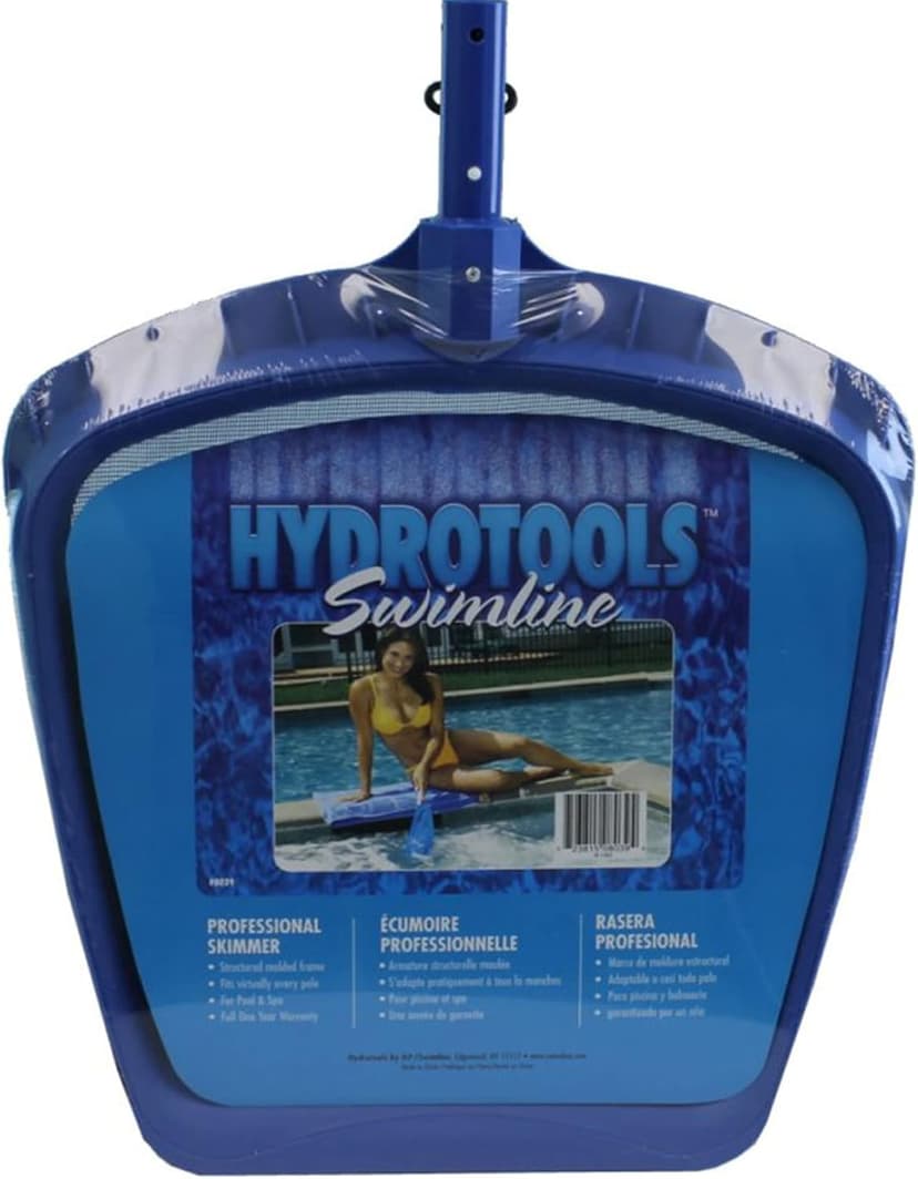 Swimline 8039 Premium Extra Strong Leaf Skimmer Net Head Cleaner for Swimming Pool Spa Fountain Pond Hot Tub Leaves Bugs Debris Fine Cleaning Maintenance, Heavy Duty Large, Blue
