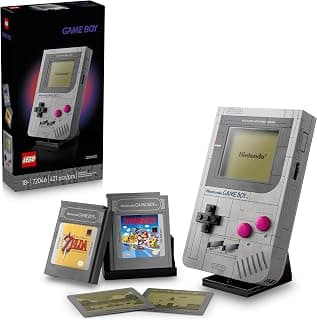 LEGO Super Mario Game Boy - Retro Building Sets for Adults, Ages 18+ - Gifts for Birthdays - Collectible Model with Game Paks and Display Stand - 72046