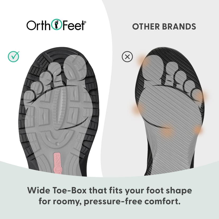 Orthofeet Women's Orthopedic Leather Dakota Hiking Boots