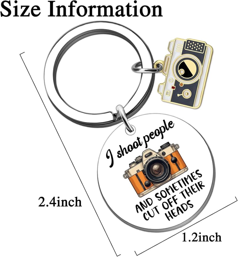 Camera Themed Gifts Camera Lover Gift for Women Men Friend Birthday Anniversary Valentine's Day Camera Keyring Photography Gifts for Photographers Funny Photographer Gifts Keychains B0FP4XK187