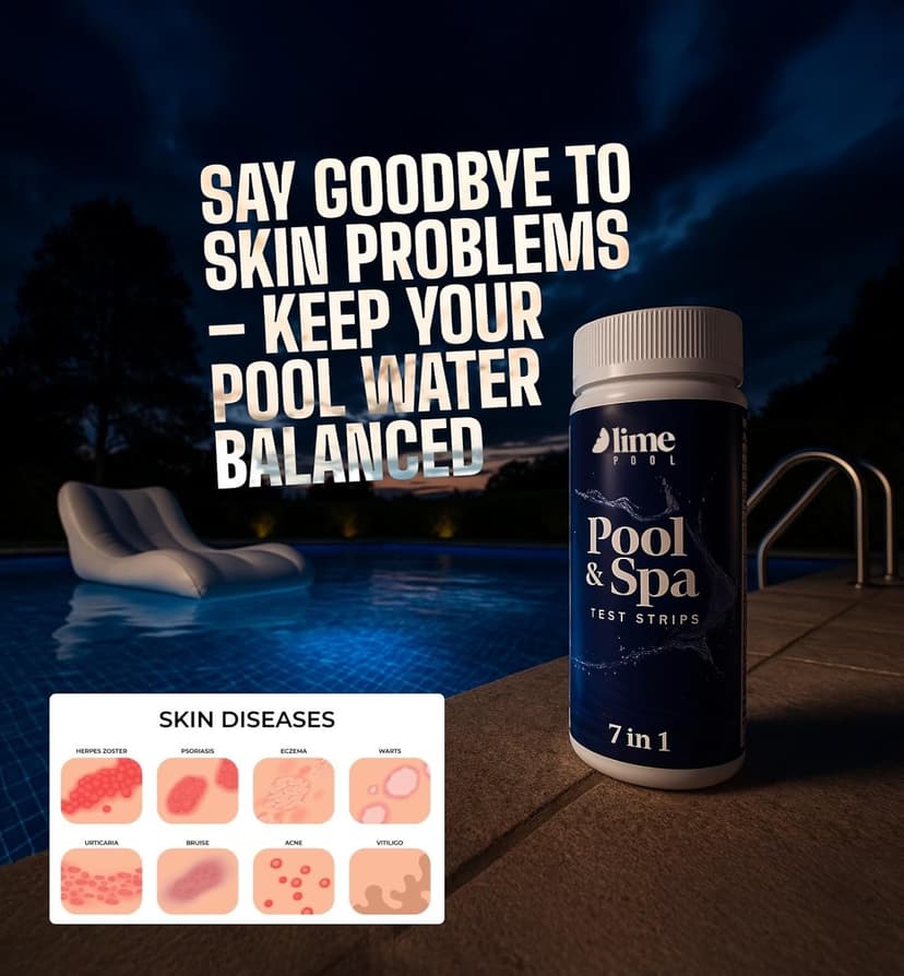 162 Pcs 7-Way Hot Tub, Spa & Pool Test Strips - Accurate Readings in 15 Seconds