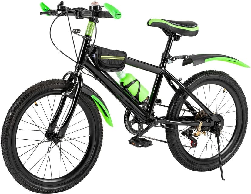 20 Inch Mountain Bike for Kids, Double Brake Bicycle High Carbon Steel Kids' Bicycles for Boys Girls Ages 8-12 Year Old