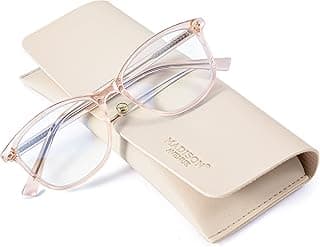 Madison Avenue Square Vintage TR90 Blue Light Blocking Reading Glasses for Women, Anti Eyestrain/Glare Computer Readers