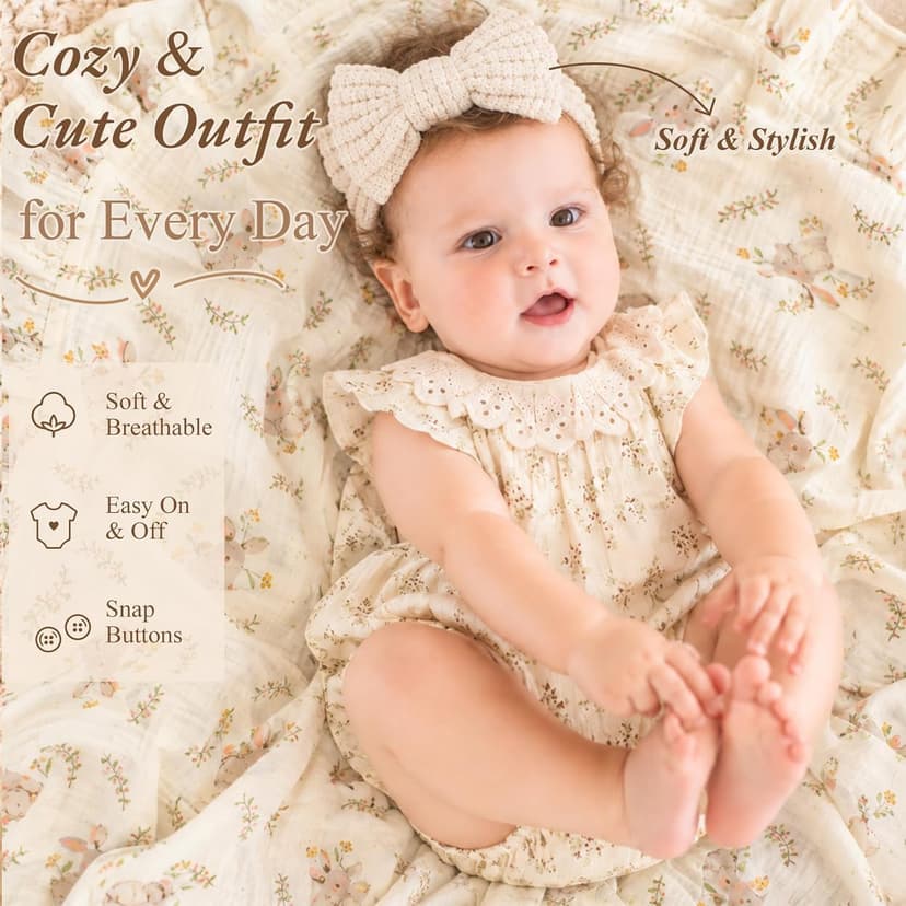 Baby Shower Gifts Set with a 0–6M Romper,39-Inch Swaddle,Sensory Books,Bunny Toy,Parent Mugs & Gift Basket Baby Girl Gift Basket,Newborn Baby Girl & New Parents Gift,New Mom Gifts B0H7WPNR2K