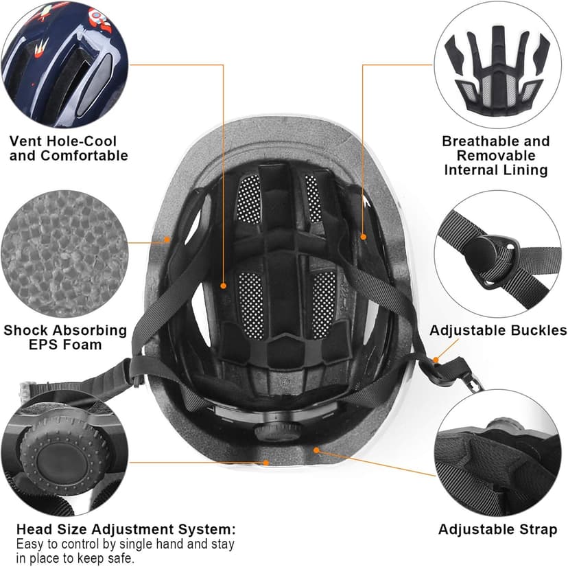 GLAF Baby Bike Helmet Toddler Helmets for 1 Year Old and up Infant Girls Boys Multi Sport Adjustable for Scooter Bicycle Skateboard Cycling