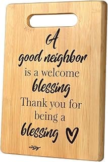 Housewarming Gift for Neighbors, Best Gifts for Neighbors, Neighbors Gifts, Farewell Gifts Thank you Gifts for Neighbors Christmas Cutting Board Gift