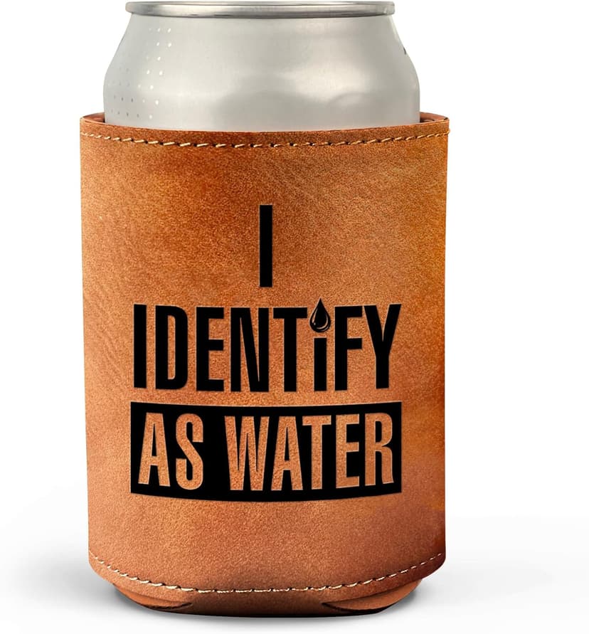 Gifts for Dad from Daughter, Son for Fathers Day - Dad Gifts, Men Gifts - Birthday Gifts for Men, Dad Birthday Gift, Birthday Gifts for Dad - Retirement Gifts for men, Leather Can Cooler for Mens 12Oz