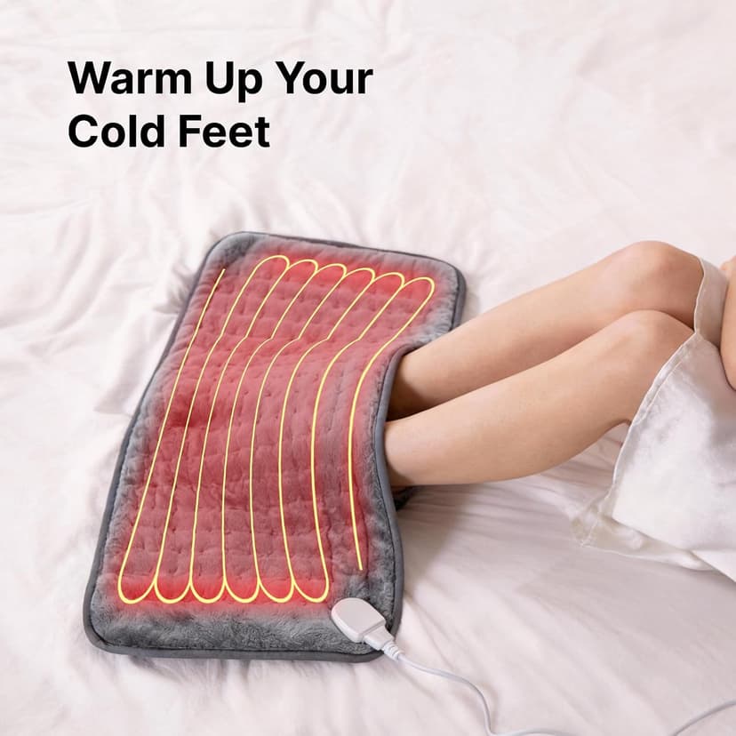 Heating Pad for Back, Neck, and Shoulder Pain Relief, Electric Heat Pad with 6 Heat Levels, Moist Heat Option, Auto Shut-Off, Birthday Christmas Gift for Women Men Mom Dad Grandma, Gift for her B0FL23X3DZ