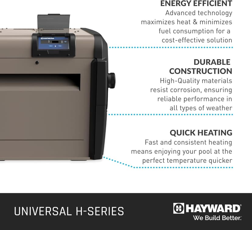 Hayward W3H250FDP Universal H-Series 250,000 BTU Propane Pool Heater and Spa Heater for In-Ground Pools and Spas