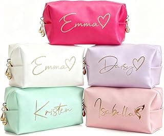 Personalized custom signature makeup bags, wedding bridesmaid gifts, the best gift for your best friend, suitable for weddings, gift-giving, travel makeup bag customized gift box