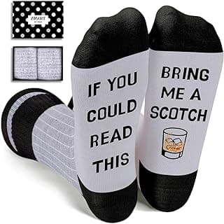 Zmart Drink Gifts for Men - Scotch Whiskey Socks for Drink Lovers, Beer Coffee Gifts