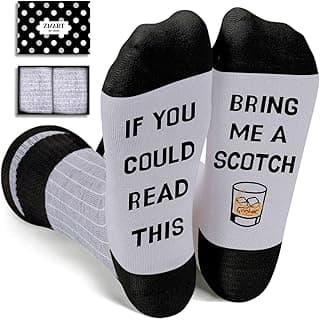 Zmart Drink Gifts for Men - Scotch Whiskey Socks for Drink Lovers, Beer Coffee Gifts