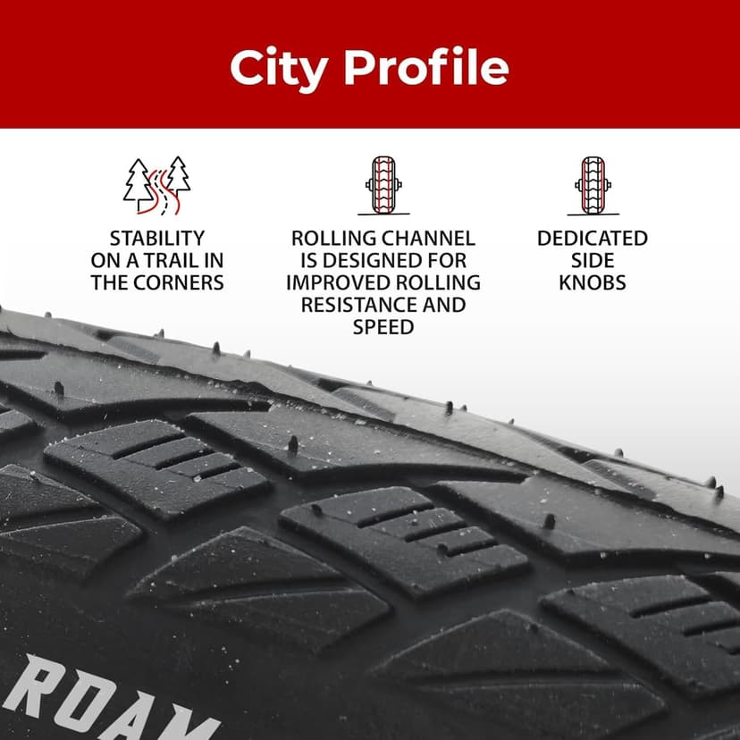 Fincci City 700x35c Bike Tire - Foldable 700c Tires, 37-622 with 1 mm Puncture Proof Resistant - Black Kevlar Road Bike Tire 28 inch for Touring, Hybrid, Electric Bicycles - 700c Wheelset