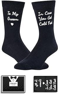 Zmart Wedding Gifts for Groom - Wedding Socks for Men, Engaged Socks, Groom Gifts from Bride