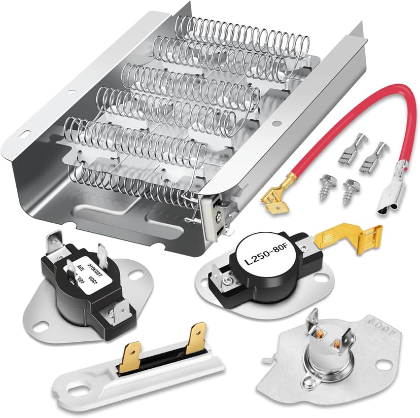 【Upgraded】279838 W10724237 Dryer Heating Element for Whirlpool Wed4815ew1 Maytag Centennial Medc215ew1 Kenmore 70 80 Series Model 110 Amana Ned4655ew1 Roper Admiral,Replaces 2406026 3403585 3398064