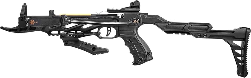 Bear X Desire XL Pistol Hunting Crossbow, Self-Cocking, Adjustable Stock up to 2.5", Compact Design, Includes 3 Premium Bolts, Dependable Accuracy
