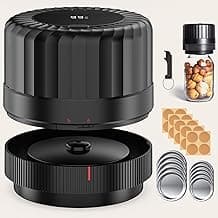 Electric Mason Jar Vacuum Sealer - Automatic Mason Jar Vacuum Sealer Kit, Vacuum Sealer for All Mason Jars With Regular Lids/Wild Mouth Lids, A Must-Have Tool for Canned Foods/Pantry etc
