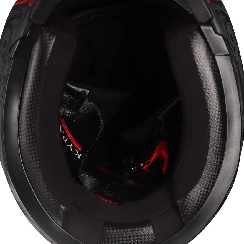 KYPARA Full Face Motorcycle Helmet with Internal Tinted Visor & DOT Approved for Moped ATV Cruiser Scooter (Matt Black, Large)