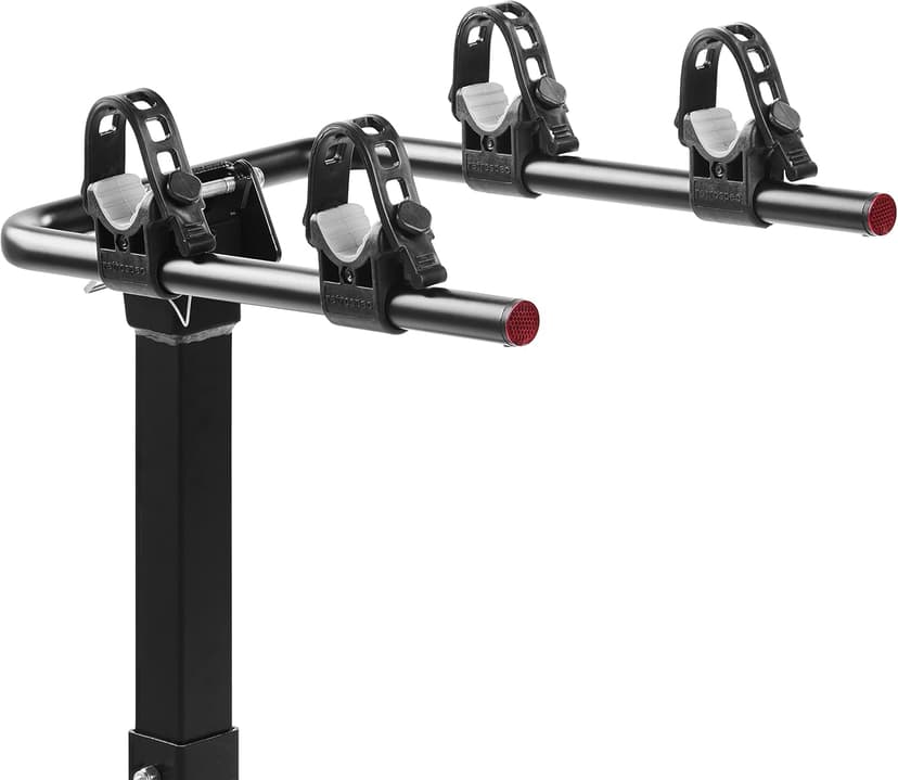 Retrospec Lenox 2-5 - Bike Hitch Rack for Cars, Trucks, SUVs with 2” Hitch | Foldable Steel Frame with Anti-Rattle Adapter, Tie Down Cradles and Straps - Fits Most Frames