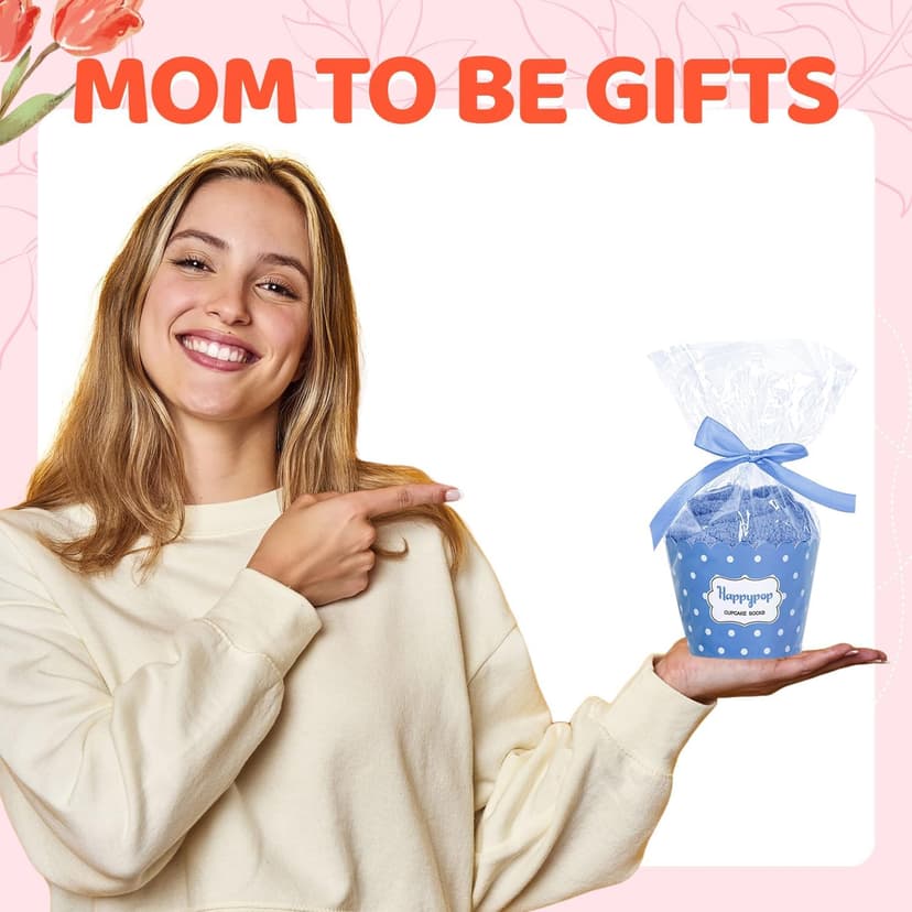 HAPPYPOP Pregnant Mom Gifts - Maternity Socks for Expectant Mothers, Thoughtful Choices for IVF Journeys B0CPXZW417