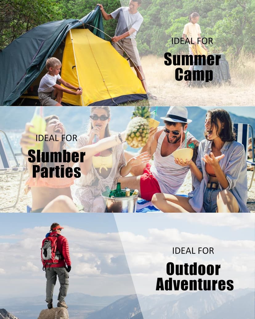 Sleeping Bags for Adults Backpacking Lightweight Waterproof- Cold Weather Sleeping Bag for Girls Boys Mens for Warm Camping Hiking Outdoor Travel Hunting with Compression Bags